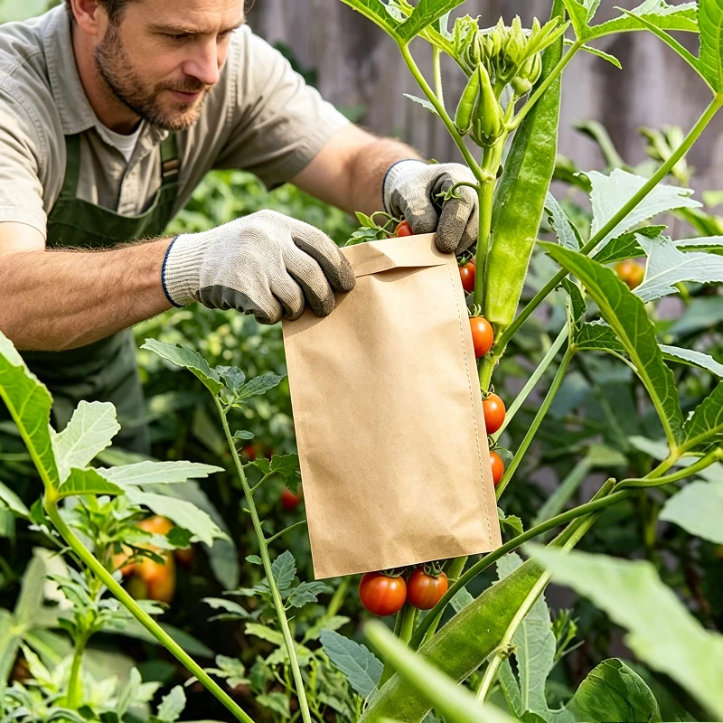 Hot Sell 100Pcs 10*6cm Kraft Paper Seed Bags Garden Home Pouches for Seed Soaking Collection Preservation Packing Supplies