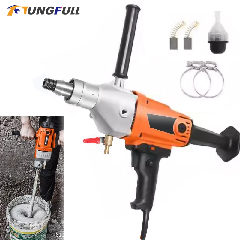 Electric Diamond Core Drill 4300W Drilling Machine Handheld Concrete Core Drill Water Drilling Machine Putty Coating Mixer