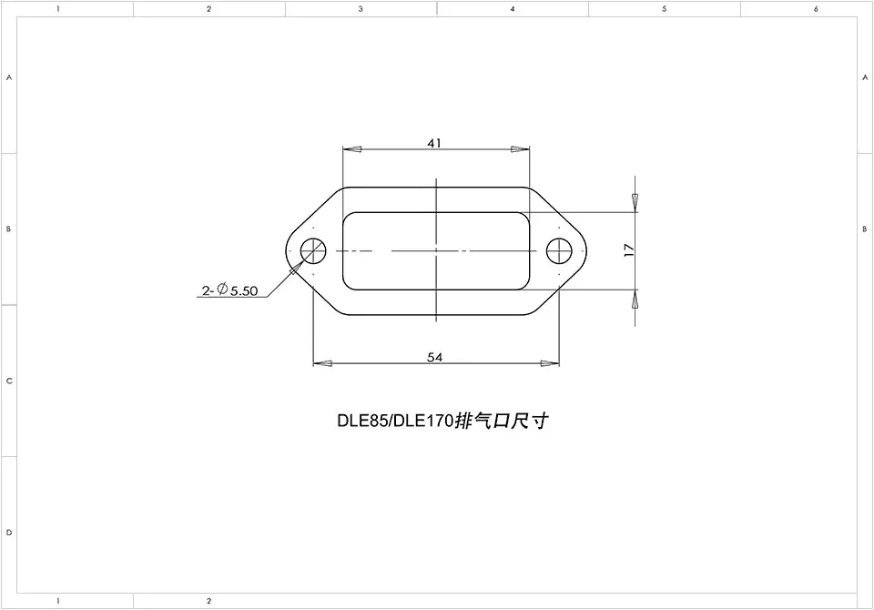 Original DLE Long Muffler Canister Exhaust Set & Parts for DLE170  Gasoline Engine