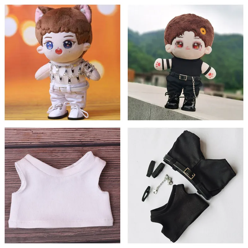 Fashion 20cm doll clothes The same as Hong Kong Mirror Combination Anson Lo 20cm Plush Doll Clothes accessories