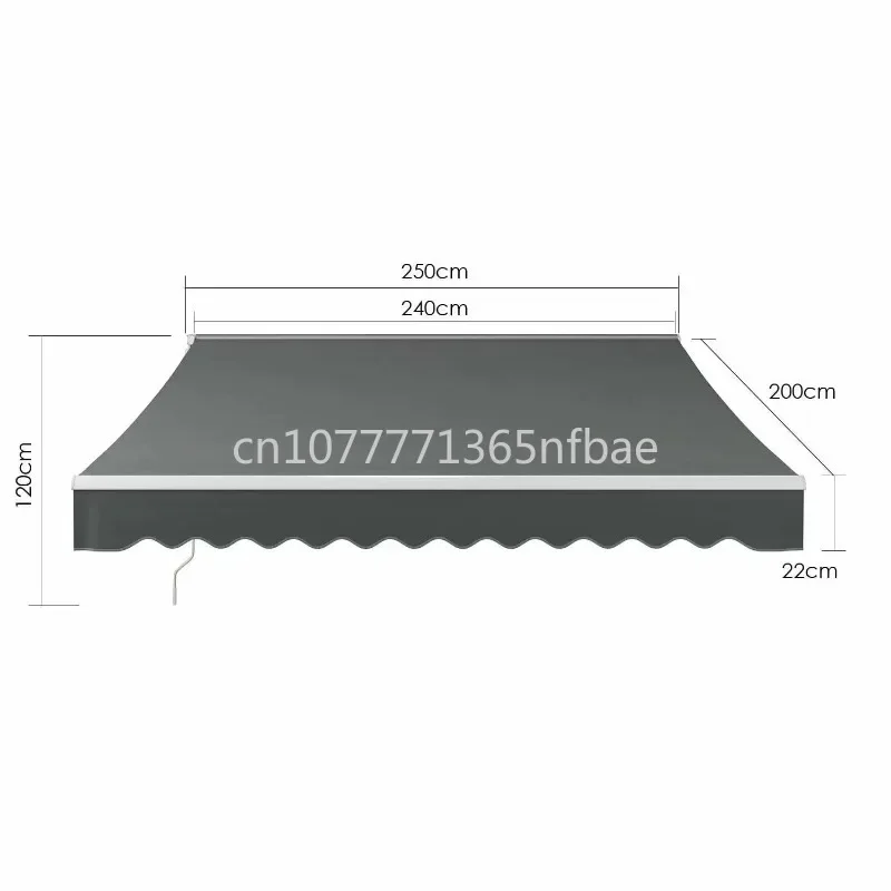 Scalable multi color adjustment 3x2.5M/2x2.5M, latest manual sunshade outdoor terrace garden sunshade