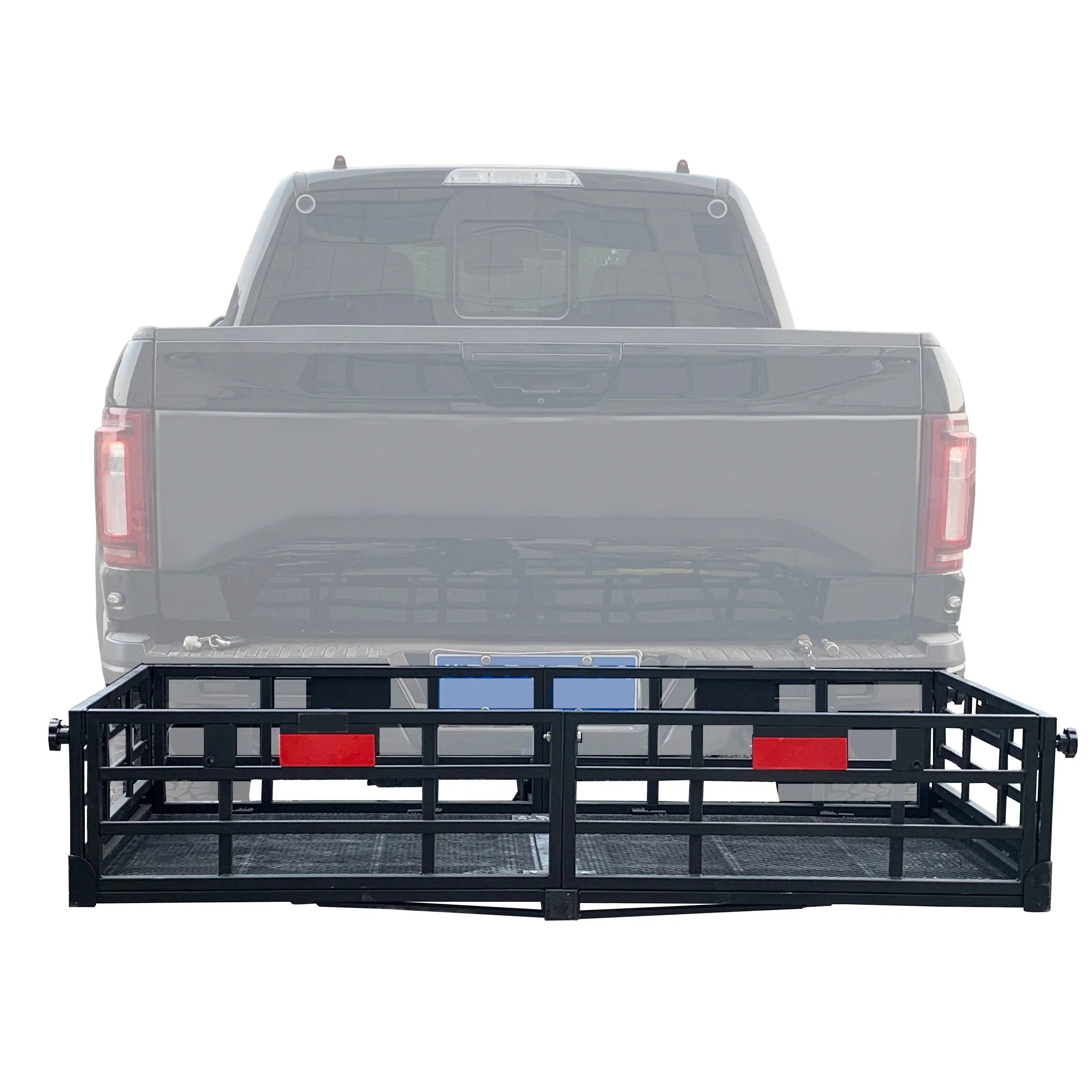 Folding Pickup Tray Luggage Basket Truck Hitch Mount Cargo Carrier