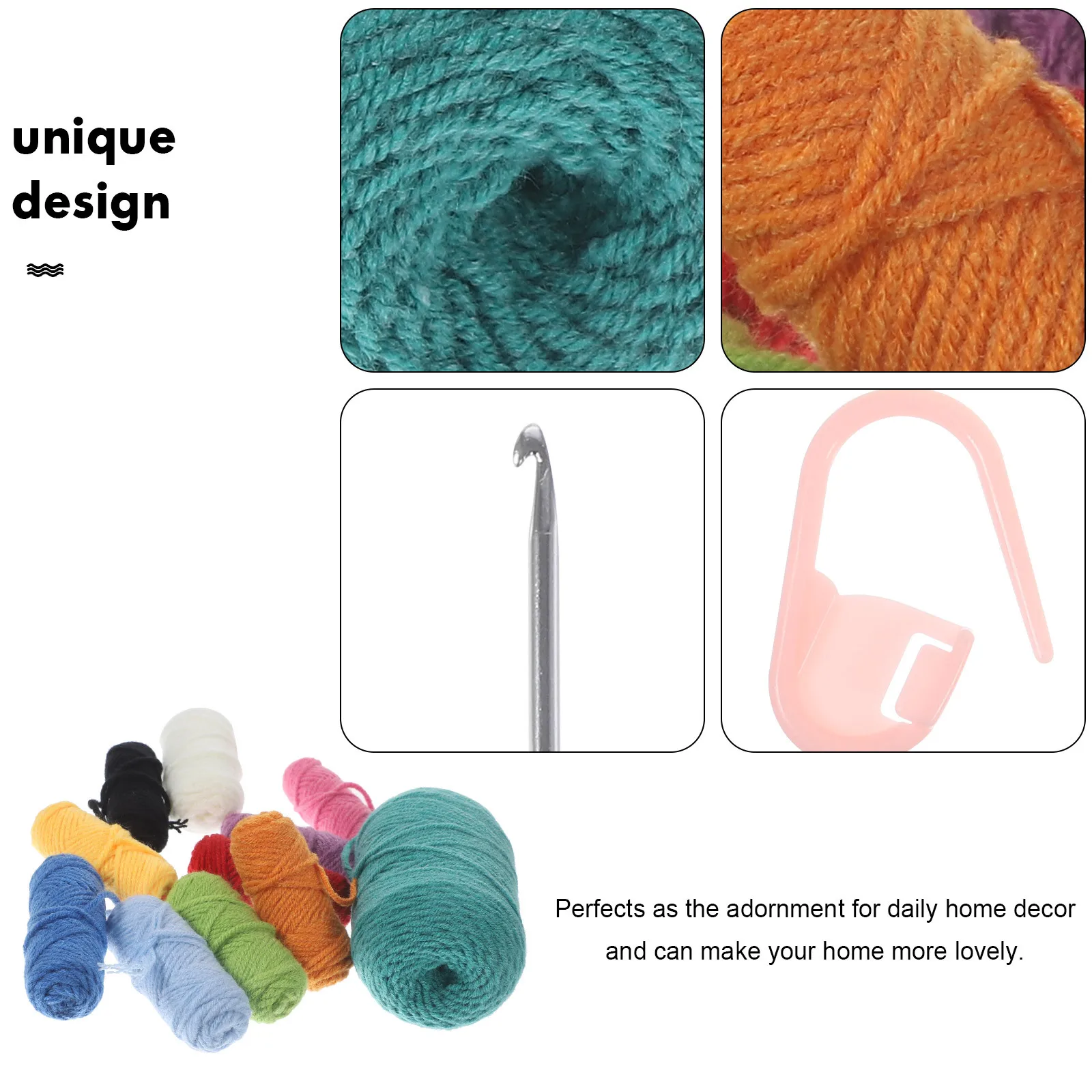 

1 комплект, набор для вязания крючком, декор в виде динозавра для начинающих, украшение для рабочего стола, материал «сделай сам», креативный домашний декор, набор для рукоделия, набор для вязания крючком