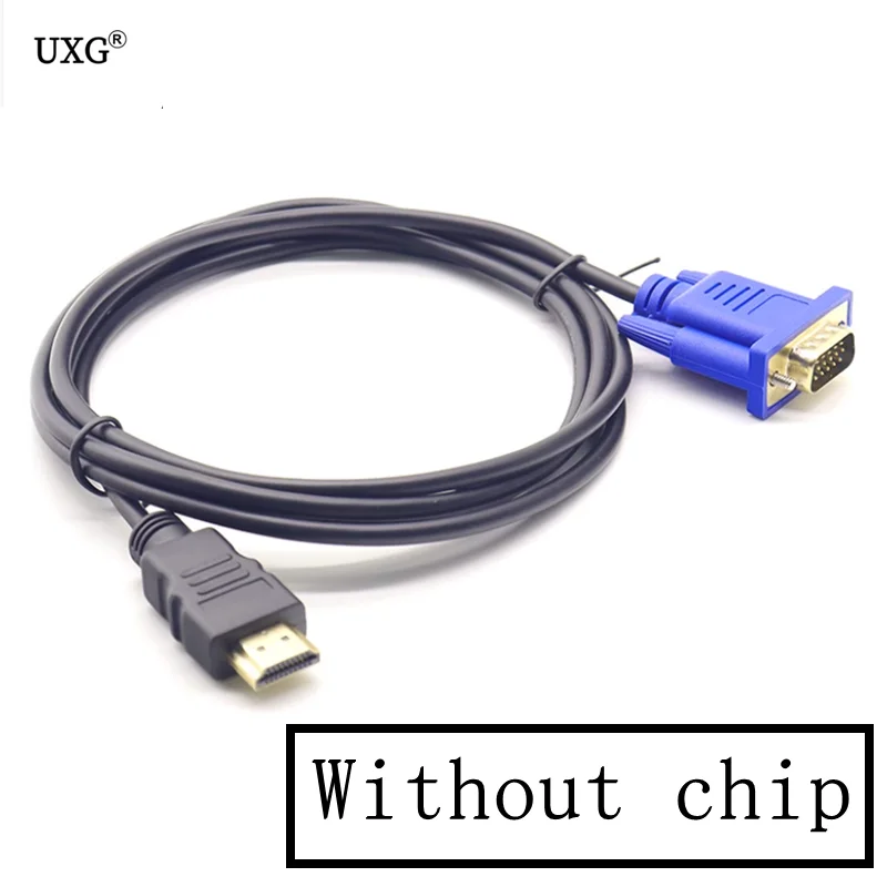 HDMI-kompatybilny z konwerter VGA kablem kabel Audio D-SUB męski kabel zasilający Adapter wideo do monitora HDTVComputer do laptopa TV