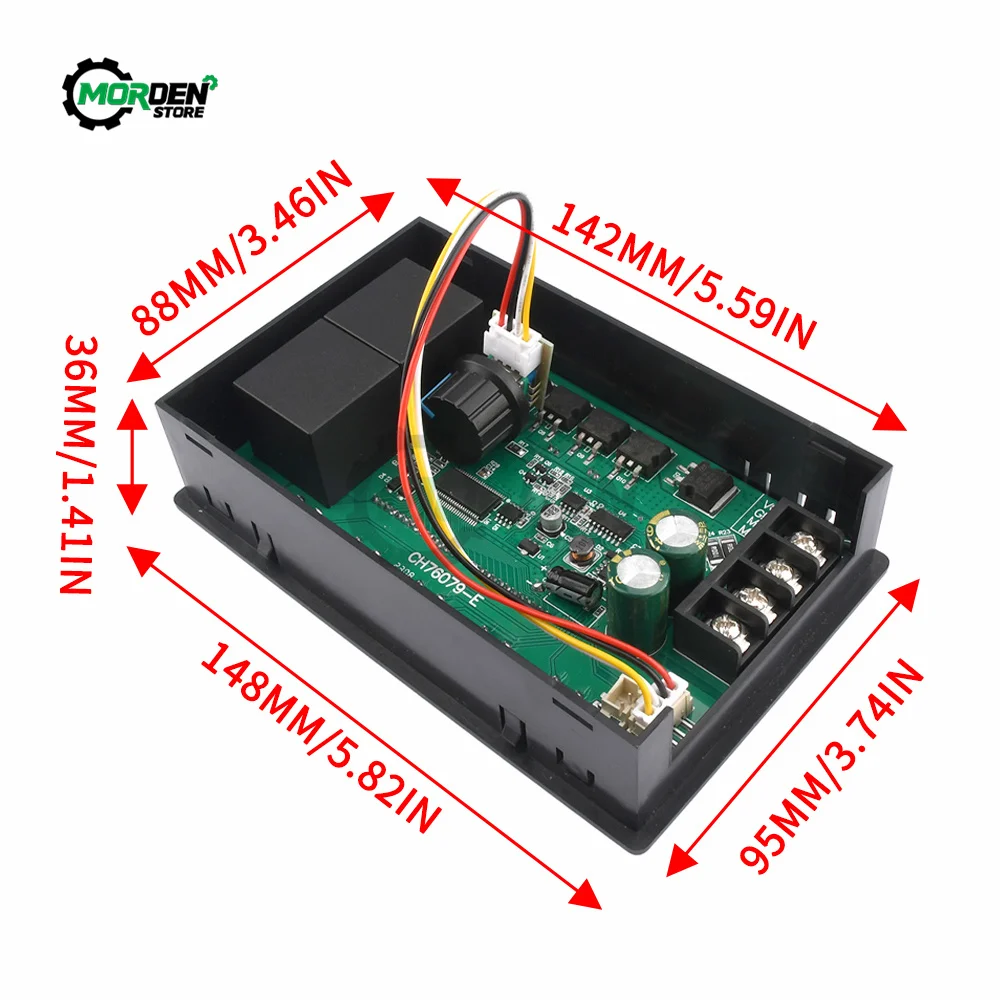 DC10-55V 40A Smart Digital Display PWM Controller DC Motor Speed Controller Power Supply  Accessories