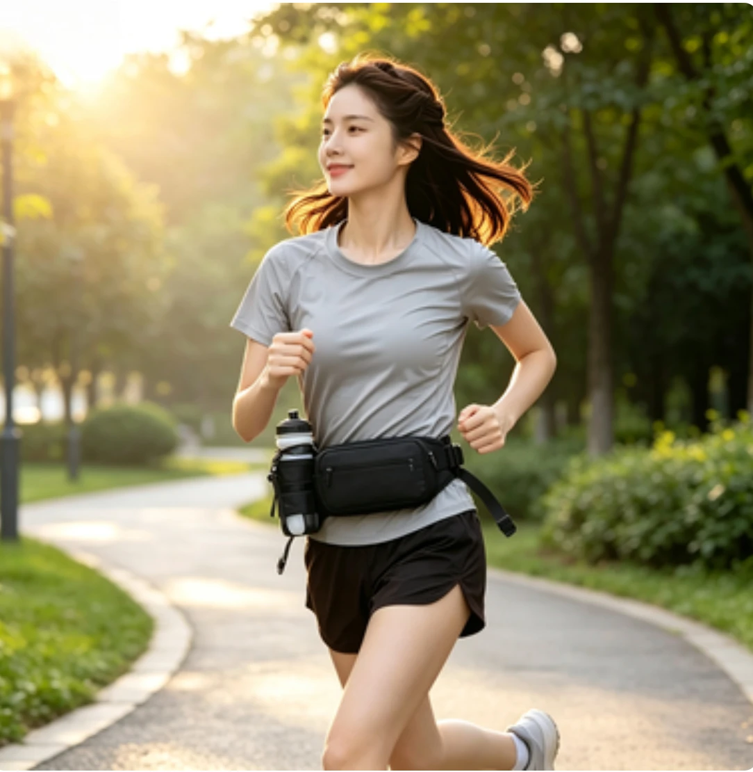 Waterproof Sports Waist Bag,a Simple and Lightweight Outdoor Waist Bag,suitable for Running,morning Exercise,hiking,and Cycling.