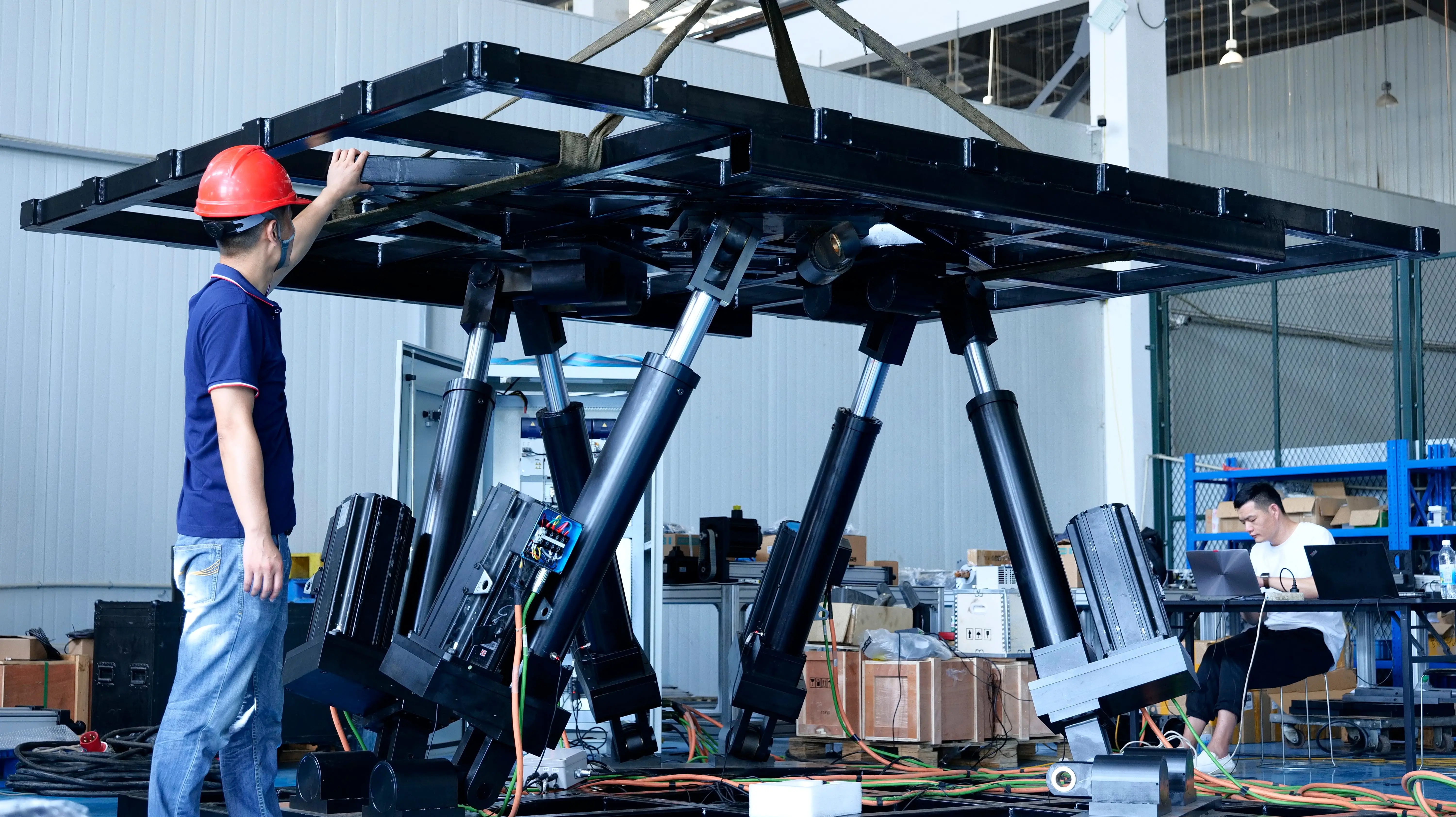 Stewart Platform (Hexapod) Systems 6-DOF Motion Simulation Platforms Customizable Stewart Platform For Aerospace Testing