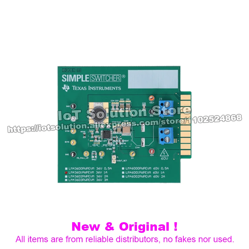 LM43601PWPEVM LM43601PWP Synchronous Step-Down Converter Evaluation Module