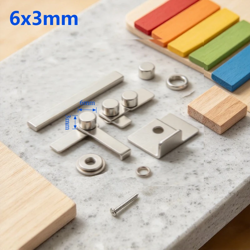 Small N35 Round Disc Neodymium NdFeB Magnet 6x3mm Permanent Magnets for Home Refrigerators Office DIY Crafts 6*3mm