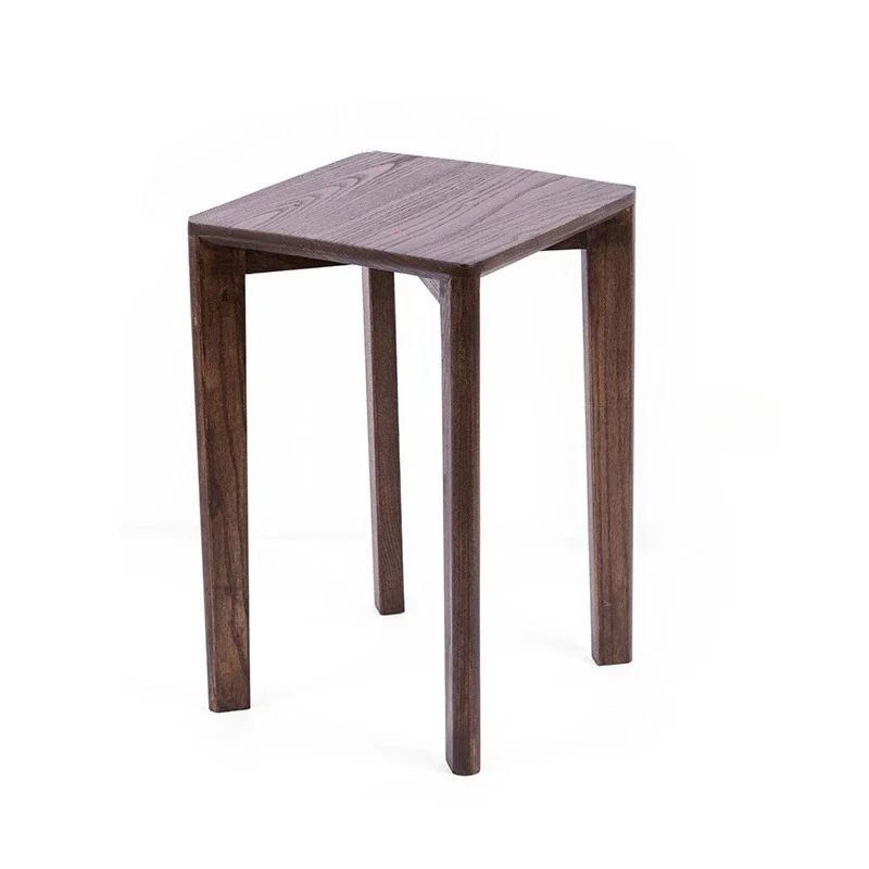 

Household living room, simple dining room wooden stool, tea house leisure stool
