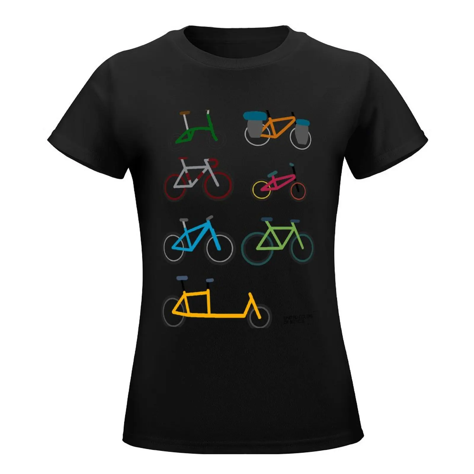 UNITED COLORS OF BICYCLES. T-Shirt funny summer top tees woman t shirt