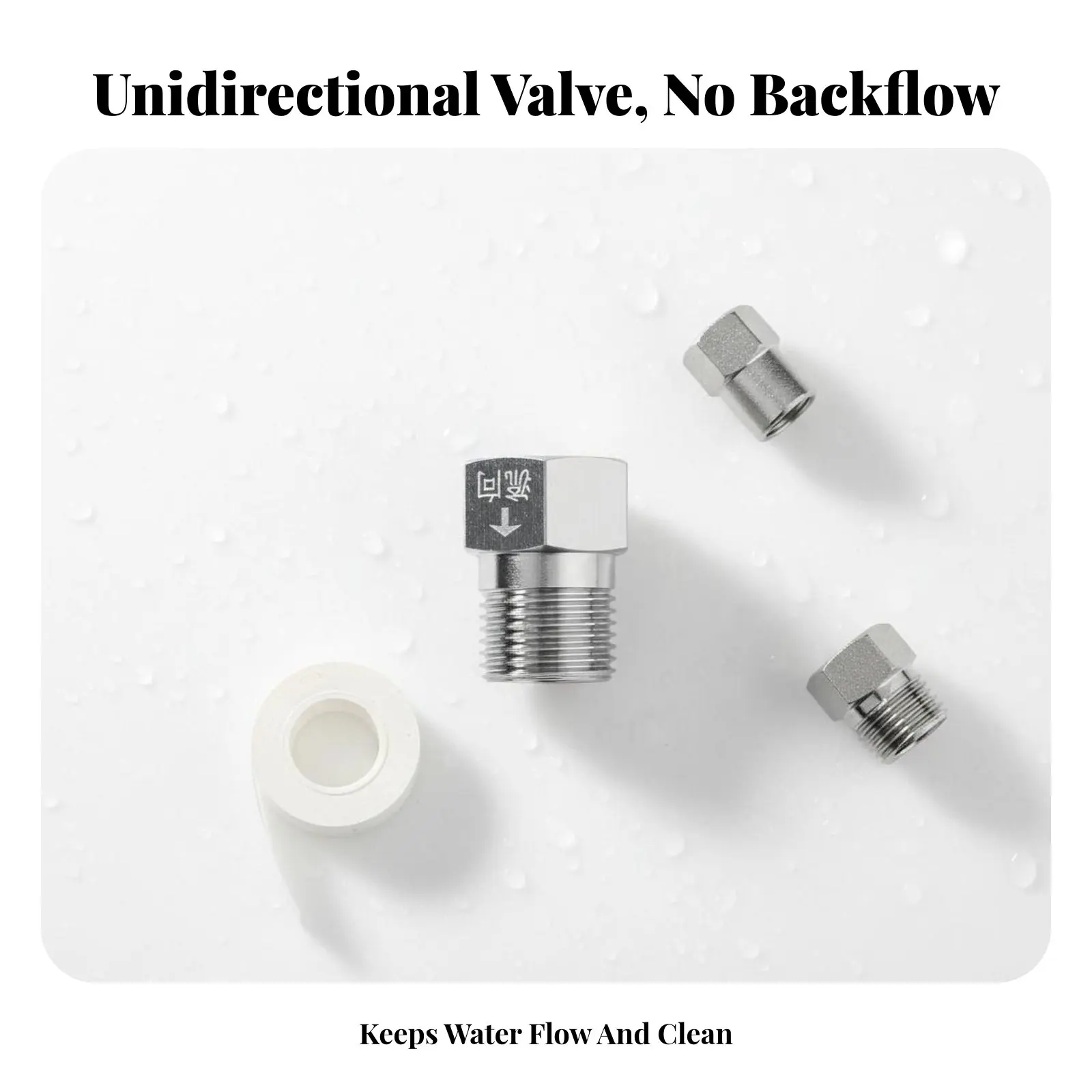 

Straight-Through Check Valve Prevents Straight-throughLine Coil Check Valve Easy Installation Long-Lasting for DIY Hobbyists