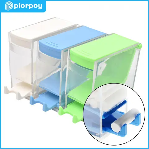PIORPOY 프레스 스타일 치과 면화 롤 디스펜서 및 면봉 홀더 – 치열 교정과 치과용 제품
