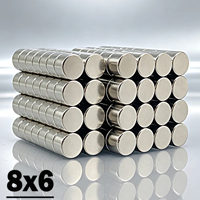 8x6mm Magnet 20-500pcs 8*6mm Magnet Accessory N35 NdfeB Neodymium Permanent Magnetic Imanes Magnet Fridge Magnets