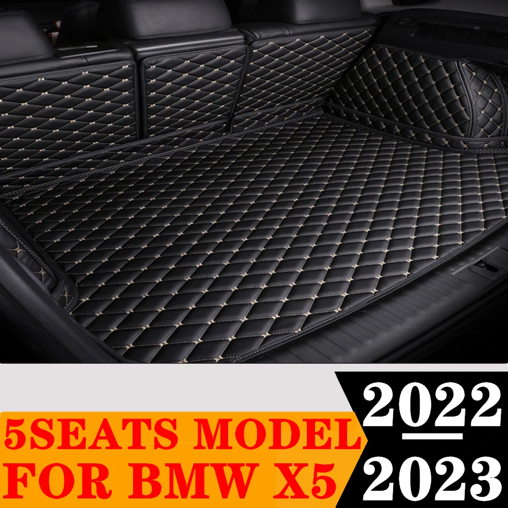 

Custom Full Set Car Trunk Mat For BMW X5 5Seats 2023 2022 Rear Cargo Liner Tail Boot Tray luggage Pad Auto Vehicles Carpet Parts