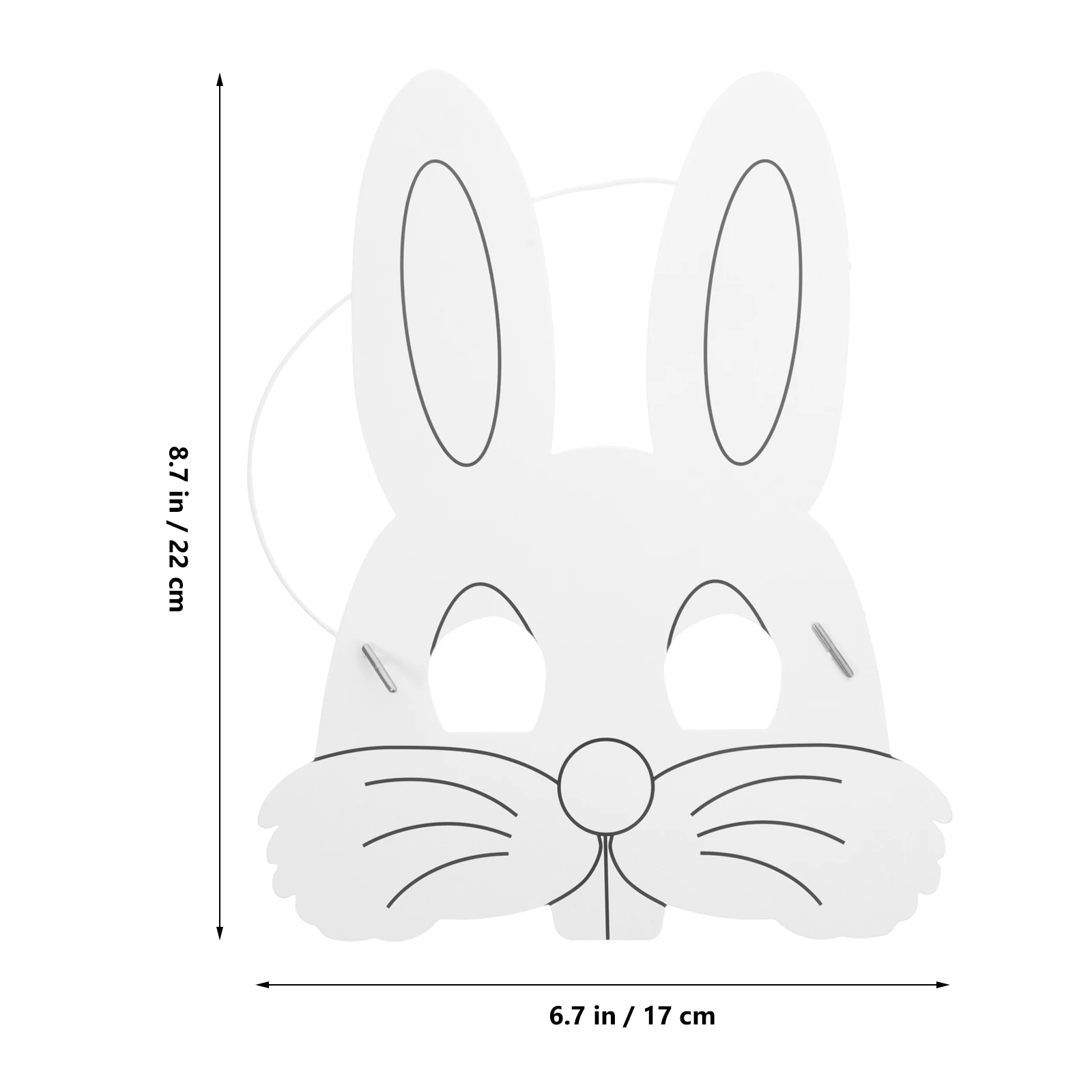 

10pcs s Blank Painting Masks Craft Educational Drawing Art Creative Diy Paper Mask Safe Cardboard Animal Face Mask