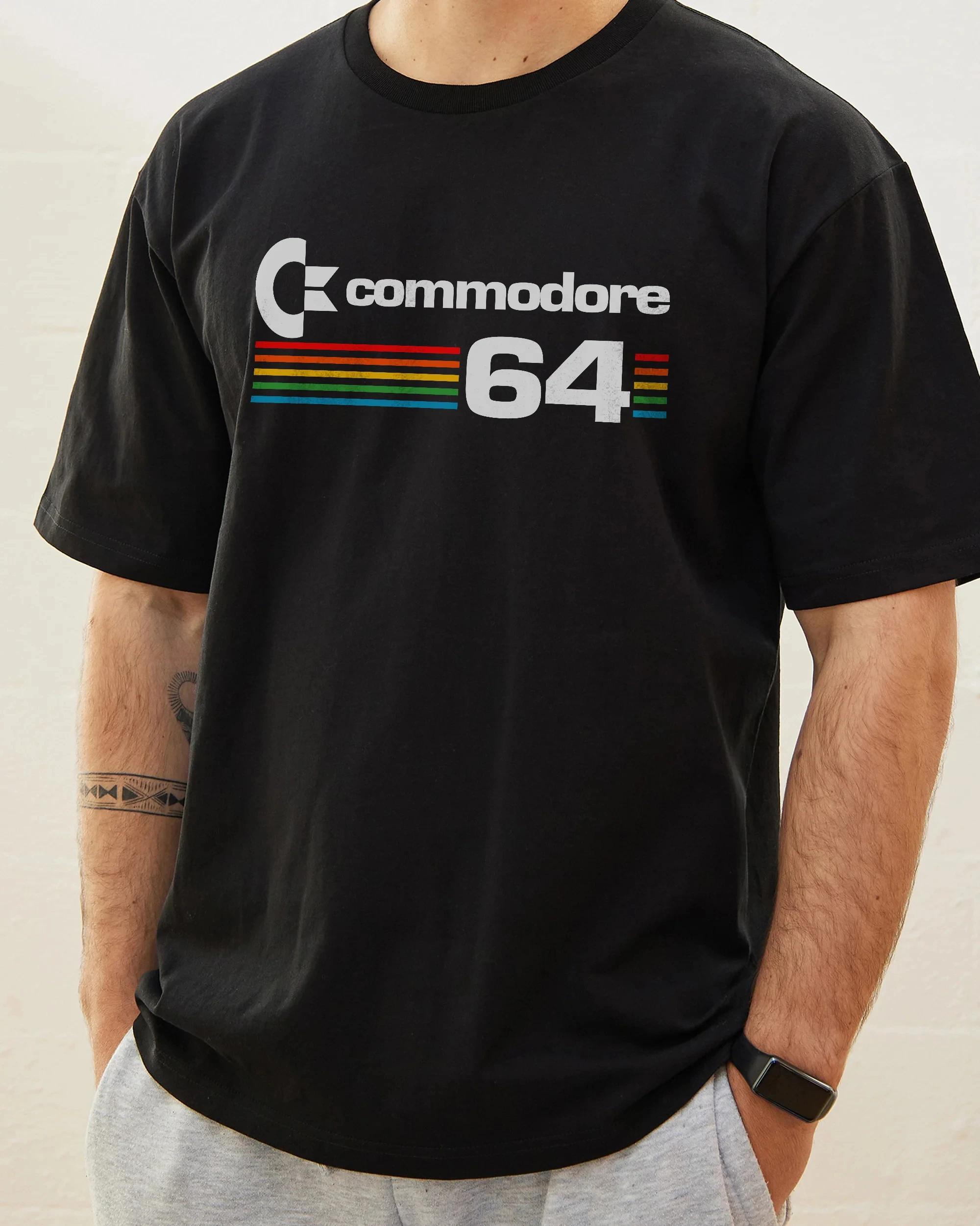 Camiseta informal de moda de verano Commodore 64, camiseta de marca de lujo para hombres y mujeres
