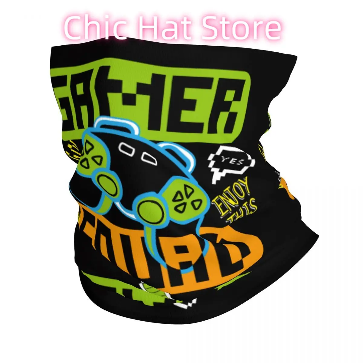Video Game Controller Headband Neck Warmer Men Ski Running Tube Scarf Medical Nurse Face Bandana Gaiter