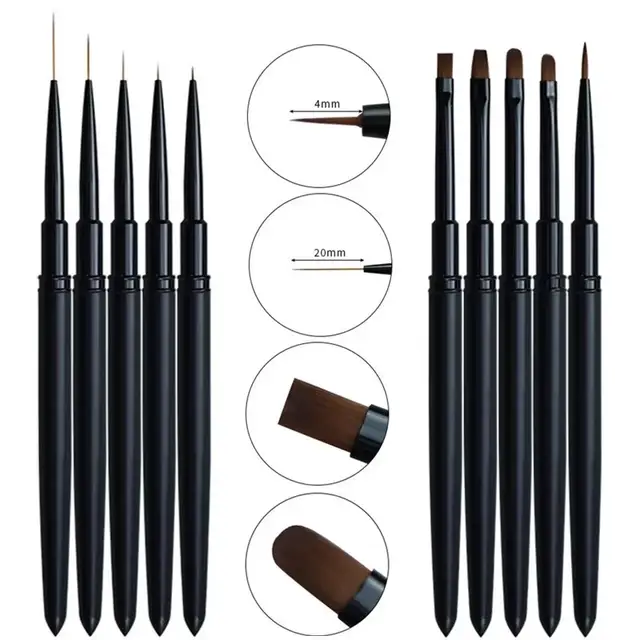 1PC Nail Art Brush Pen Pointing Drawing Line Builder Design Nail