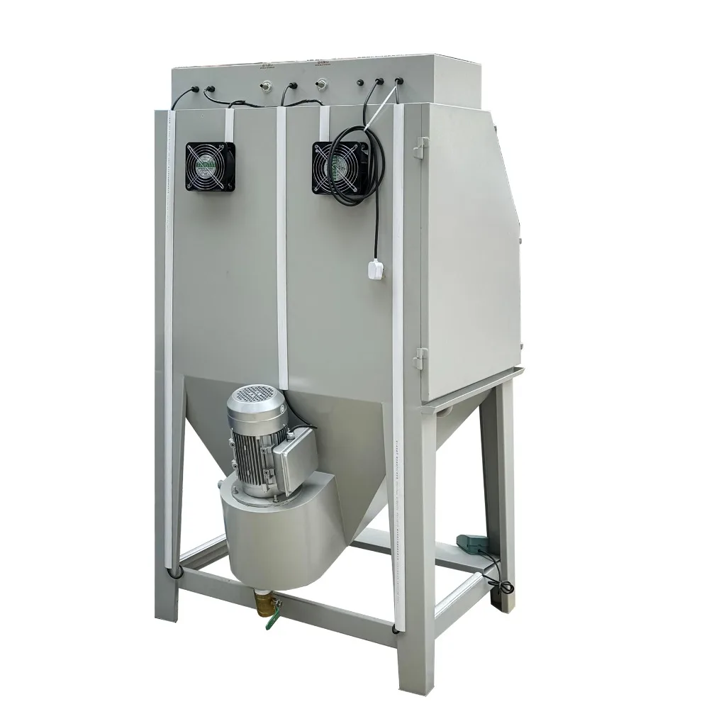 Máquina de jateamento de areia de água sem poeira, ecológica, tipo caixa de aço inoxidável de alta pressão