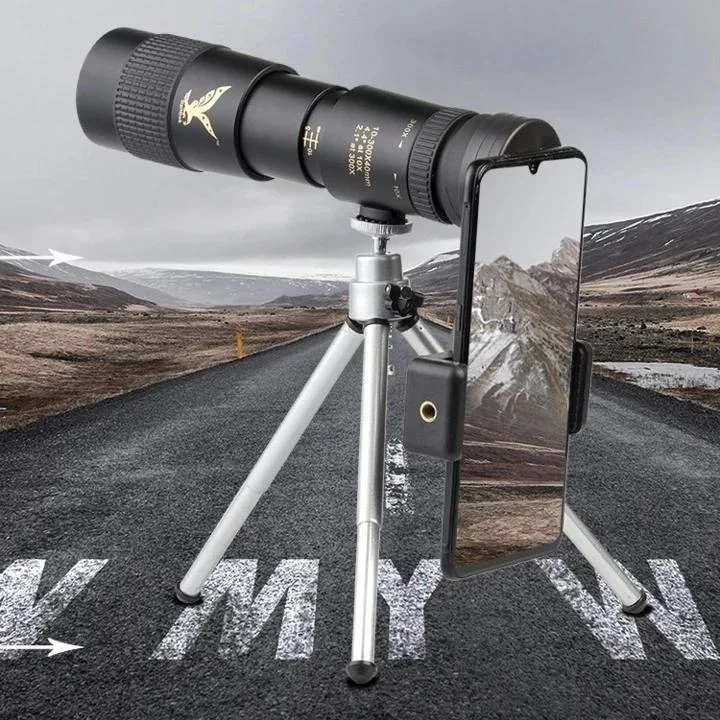 Impermeável Super Telephoto Zoom Telescópio Monocular Tripé Eye Protection Fmc Transmitância Ultra-alta Fit Phone 4k 1030×40 mm