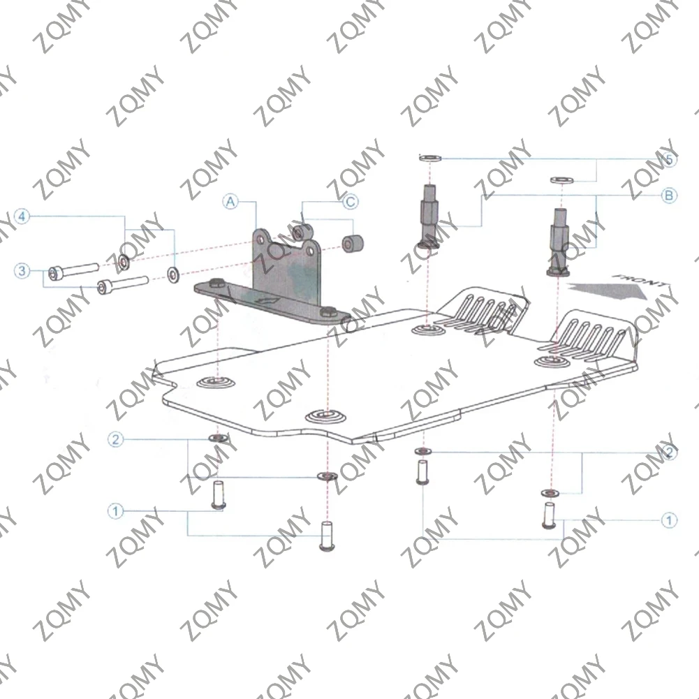 Motorcycle Aluminum Skid Plate Protection Cover Engine Chassis Under Guard For BMW R18 2020-2021