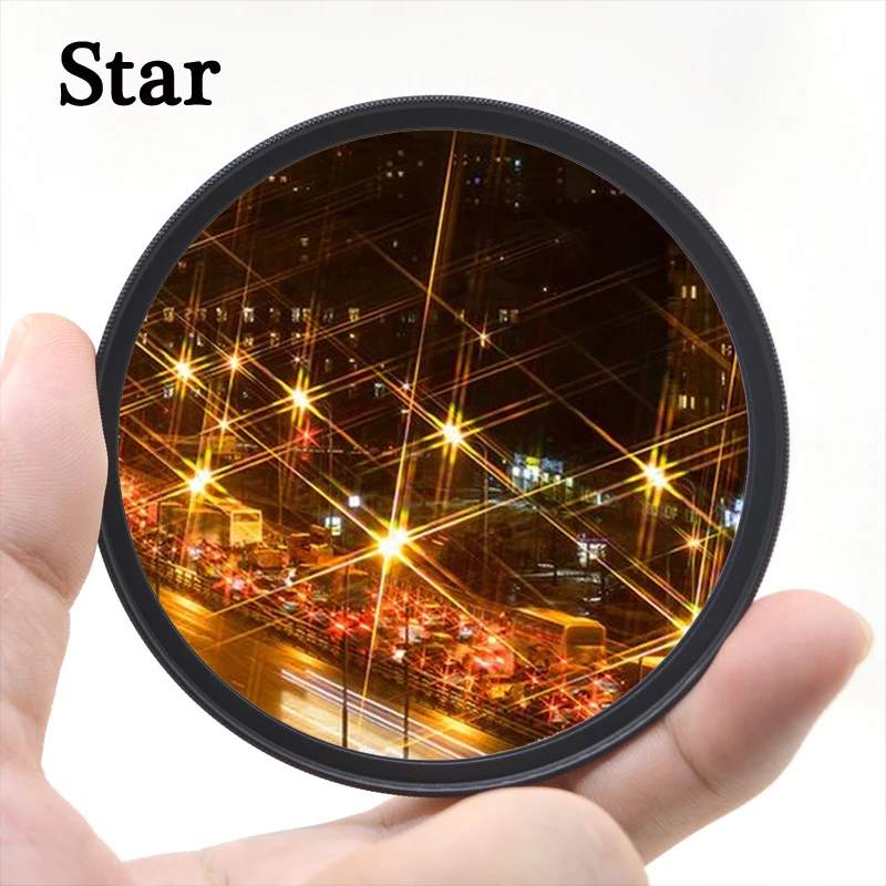 KnightX Star Line Filter For canon nikon dslr photography light d3300 200d 24-105 d5300 49mm 52mm 55mm 58mm 62mm 67mm 72mm 77mm