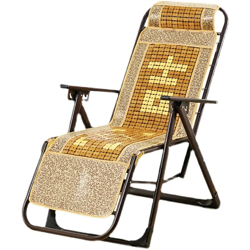 

Balcony Home Folding Lunch Break Beach Outdoor Leisure Chair Portable Lazy Cool Rattan Bamboo Sleeping Chair