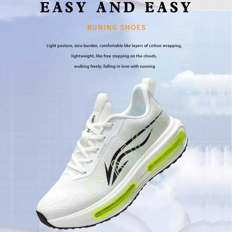 

Youth running shoes four-season shock-absorbing technology double air cushion men's and women's marathon non-slip sneakers