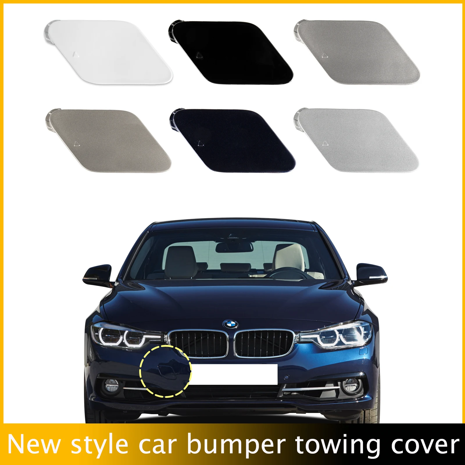 

Front Bumper Tow Hook Cap Towing Eye Cover For BMW 5 Series F07 2010 2011 2012 2013 GT 535i 530i 550i 51117200753 51117248065