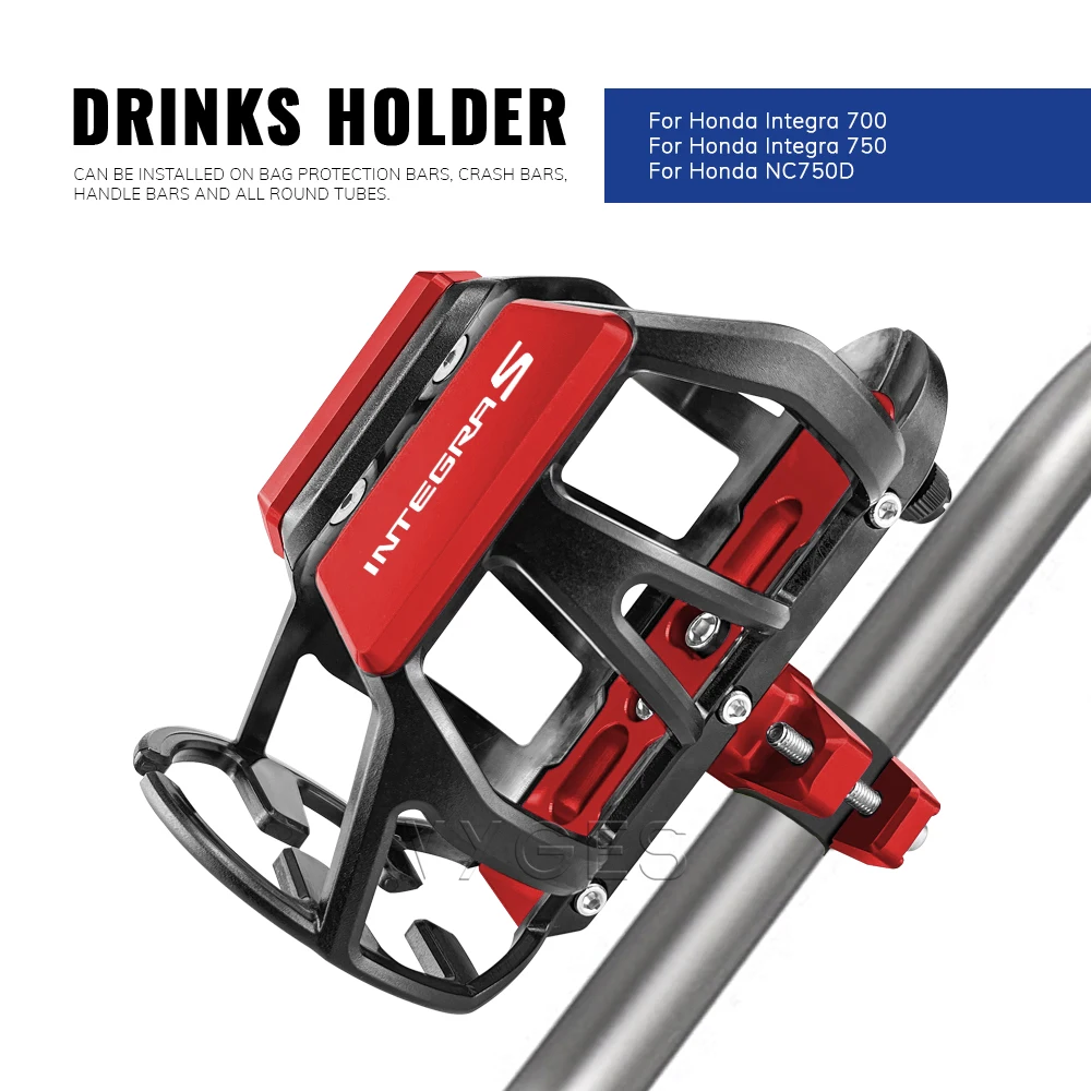 Motorcycle Beverage Water Bottle Cage Drinks Holder Water Cup Holder For Honda Integra 700 Integra 750 Integra750 NC750D NC 750D