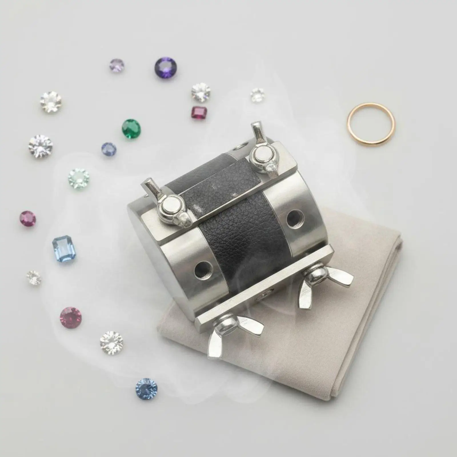 Stable Jewelry Bracelet Clamp Vise Tool 360 Degree Hemispherical Rotation for Ring Engraving Micro Setting Professional Use