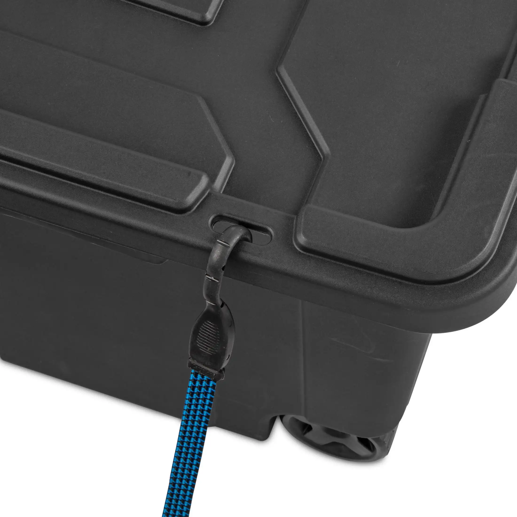 ภาชนะเก็บพลาสติกล้อมีด้ามจับ 40 แกลลอน สีเทา