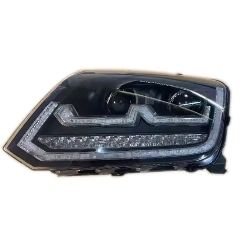 

For New Style 4X4 Aftermarket ABS Headlights Accessories LED Head Lamp Black Head Light For Amarok 2015+