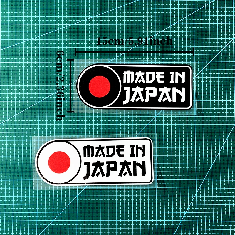 1PC JDM Style Waterproof Sunscreen Stickers Decals For Motorcycle Helmet Car Window Fuel Tank Japanese Decor