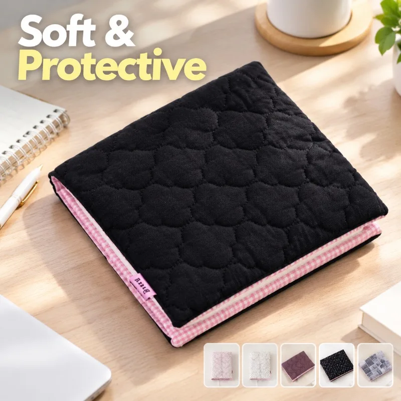 Ins Korean Dotted Dopamine Book Jacket A5 Launderable Polycotton Padded Book Guard Lovely Journal Wrapper Teen School Notebook
