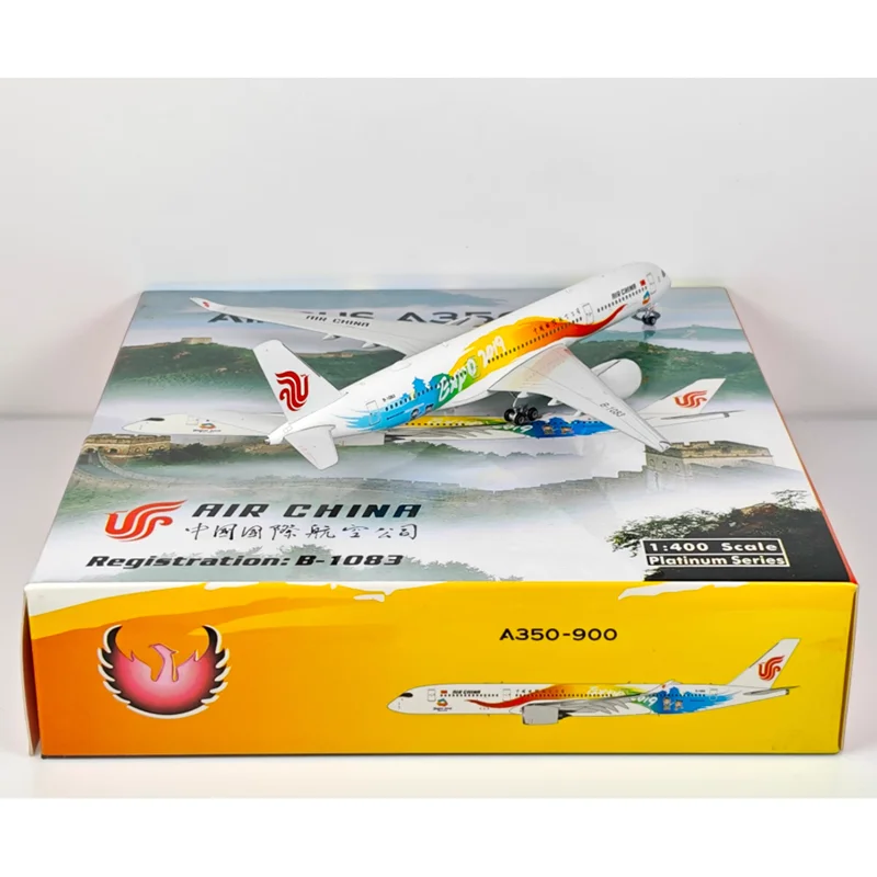피닉스 1/400 스케일 에어차이나 A350-900 B-1083 다이캐스트 합금 항공기 모델 수집용 장식품