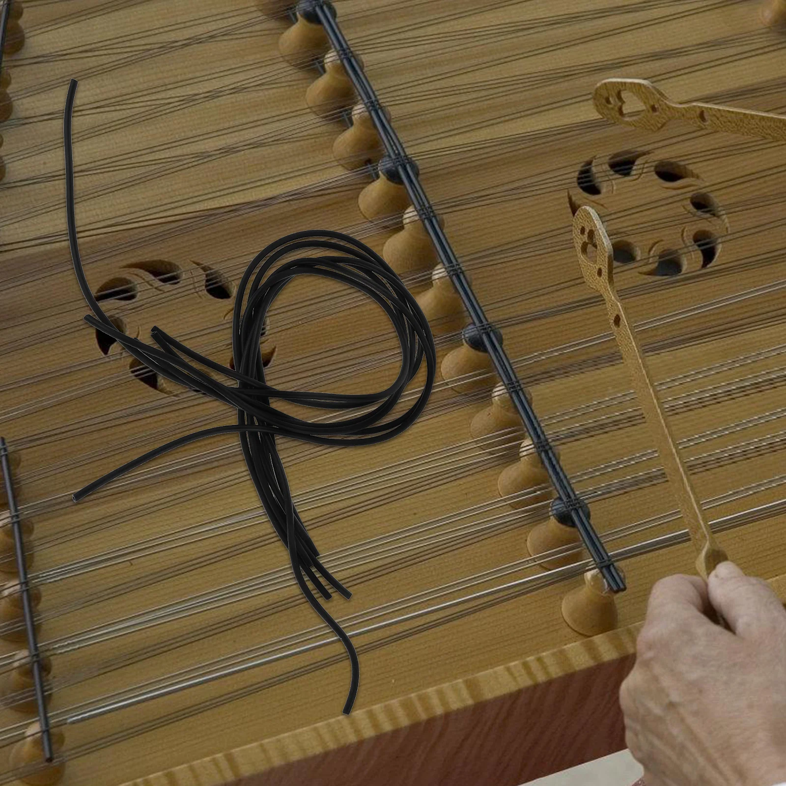 

6Pcs Dulcimer Rubber Tubes Yangqin Accessory Tubing Flexible Replacement Parts for Instrument Repair and Sound Quality