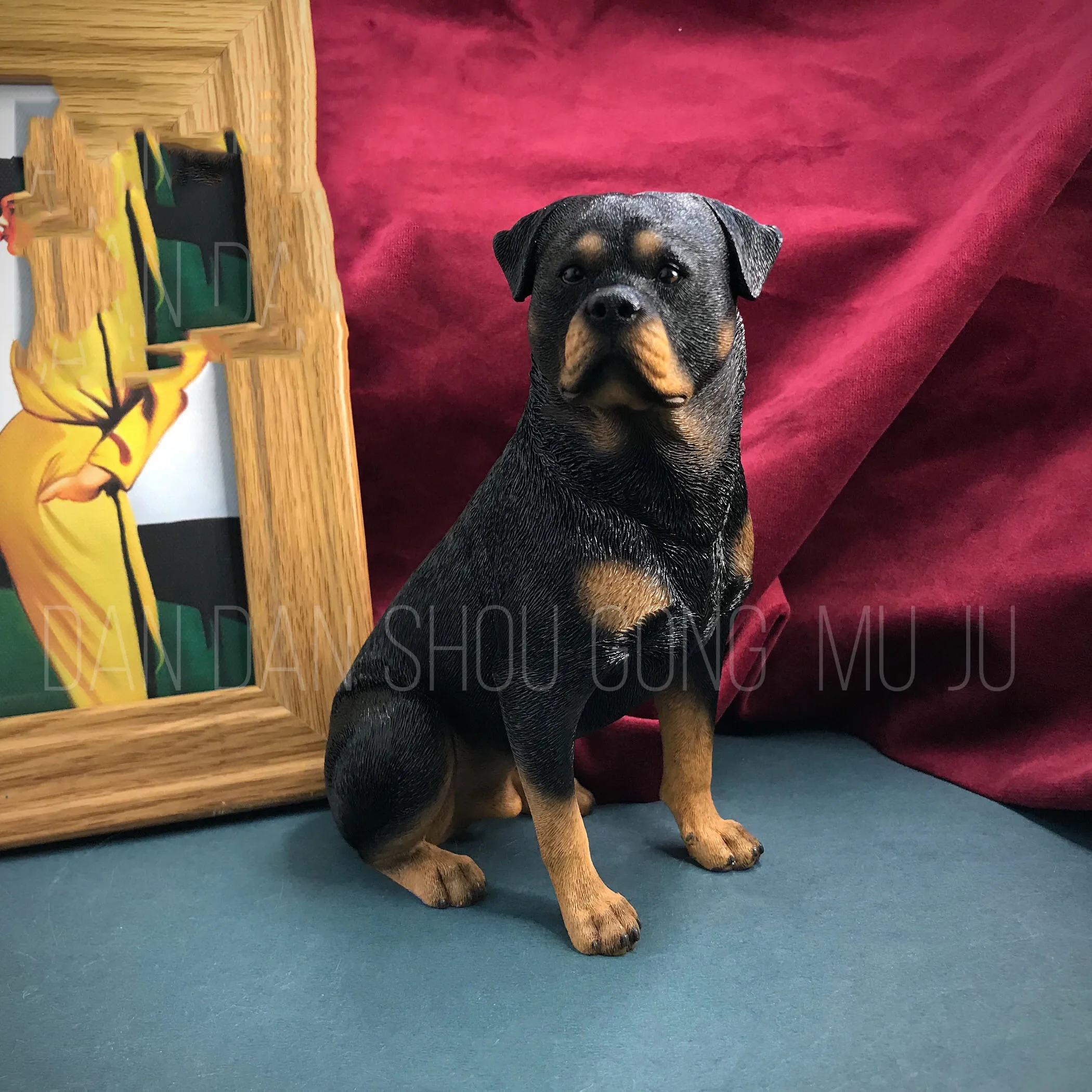 3D Rottweiler Model silikonowa forma trwałe zwierzę pies Ornament z żywicy aromaterapia samochodowa rękodzieło ręcznie wytrzymałe formy do żywicy — zdjęcie 3