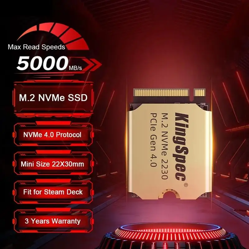 New! M2 NVMe SSD 1TB Hard Disk M.2 PCIe 4.0x4 SSD 2230 Internal Solid State Drive For Surface Steam Deck PS5