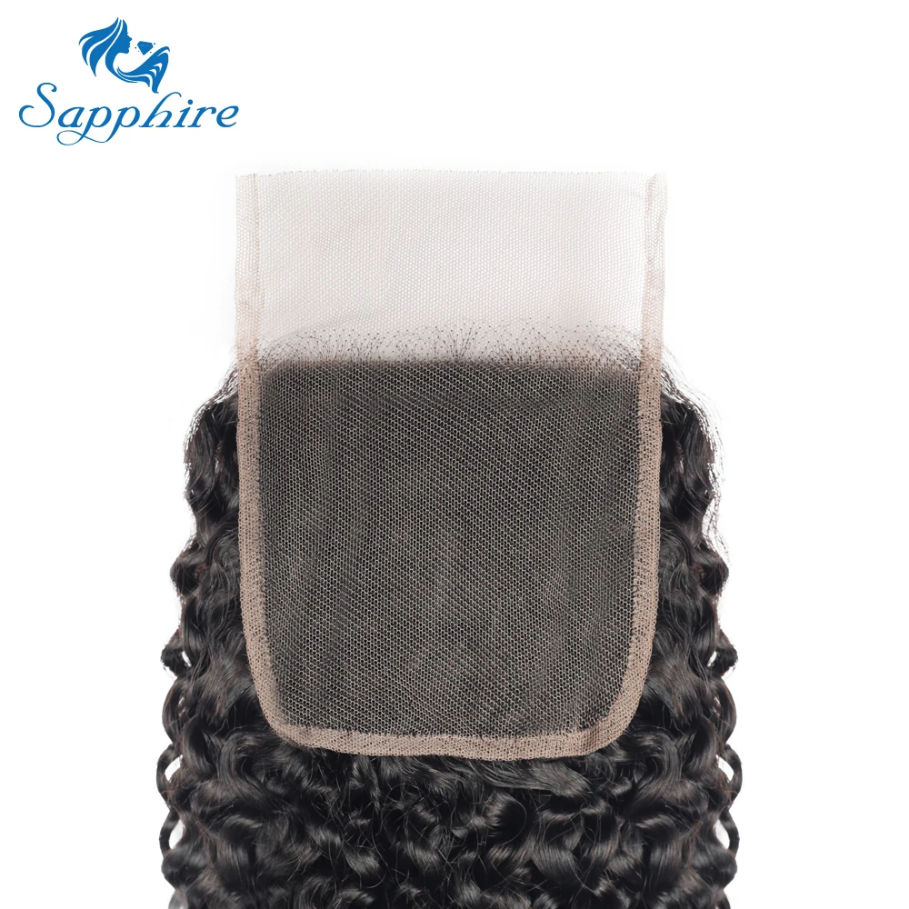 4X4 Lace Closure Deep Wave 100% Human Hair Lace Closure Brazilian Hair Weaving Natural Color Remy Hair Swiss Lace With Baby Hair