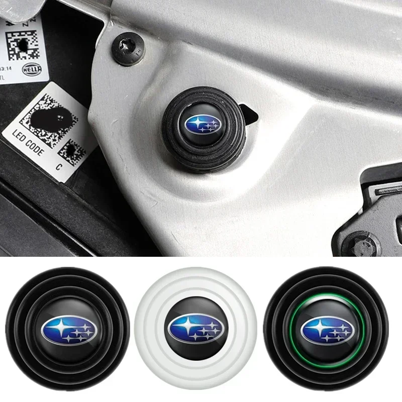 

Для Subaru STI Forester XV Outback Impreza Legacy WRX BRZ Tribeca 4 шт. наклейки на дверь автомобиля амортизатор звукоизоляционный буферный значок
