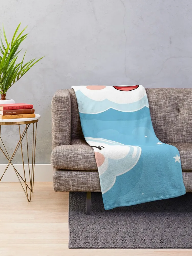 Cute clouds cloud patterns Throw Blanket For Decorative Sofa Thermal warm for winter Blankets