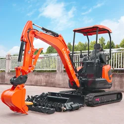 Dostosowanie rolnicze 1.8ton Mini Excavator 1Ton Micro Crawler Digger 1800kg Elektryczne hydrauliczne małe koparki na sprzedaż