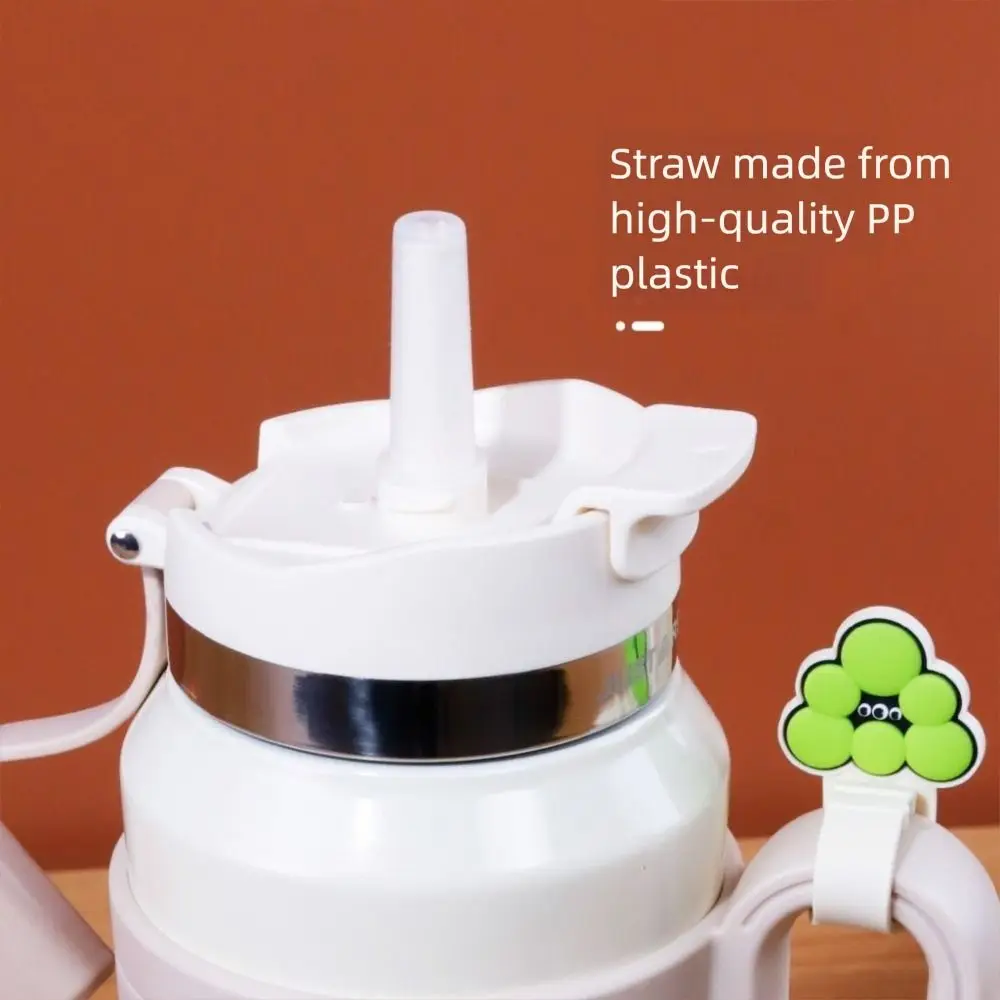 

New 600/900ml Thermal Cup with Handle Large Capacity Vacuum Cup Leakproof Ceramic Liner Coffee Cup Home Office