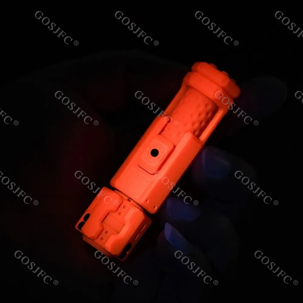 MUYI mosquetero luminoso verde rojo Fidget Slider juguetes luminosos juguetes para aliviar el estrés Fidget juguetes para adultos Push Slider