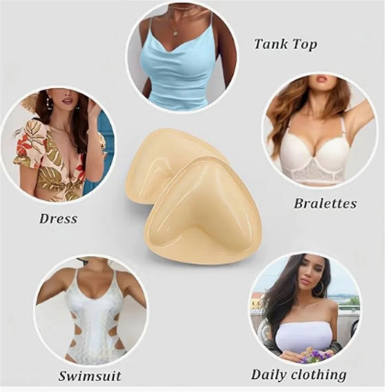 

AB41-Двусторонняя клейкая подкладка для бюстгальтера Клейкая подушечка для бюстгальтера Прокладка для увеличения груди Многоразовая прокладка Ультра мгновенная подтяжка