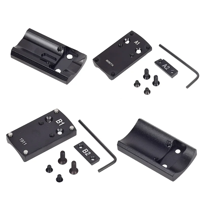 Universal Tactical Optics Red Dot Sight Base Series A1 B1 C1 D1 E1 F1 Scope Mount For 1911 HK USP P226 XD Mount Adapter Plate view 4