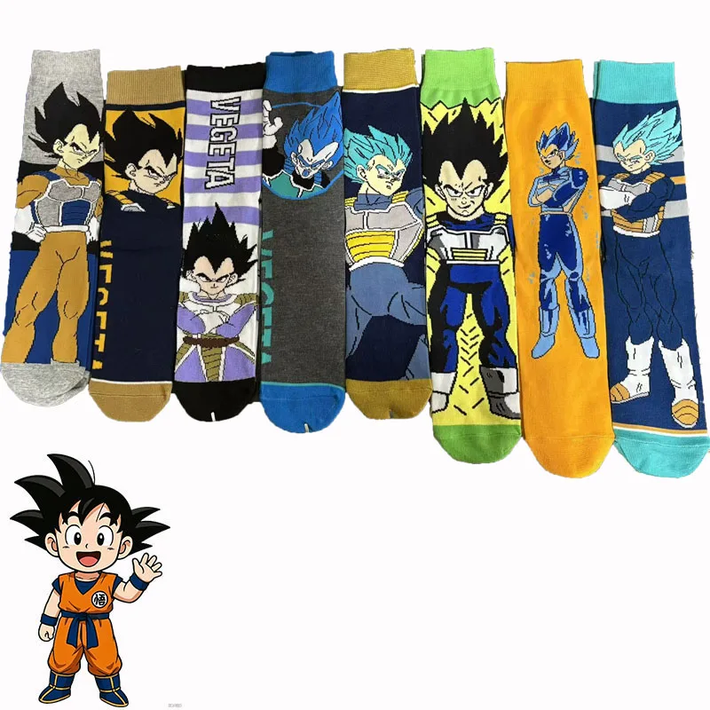 

1/8 Pairs Seven Dragon Ball Trendy Knitted Breathable Knee-High Socks Unisex