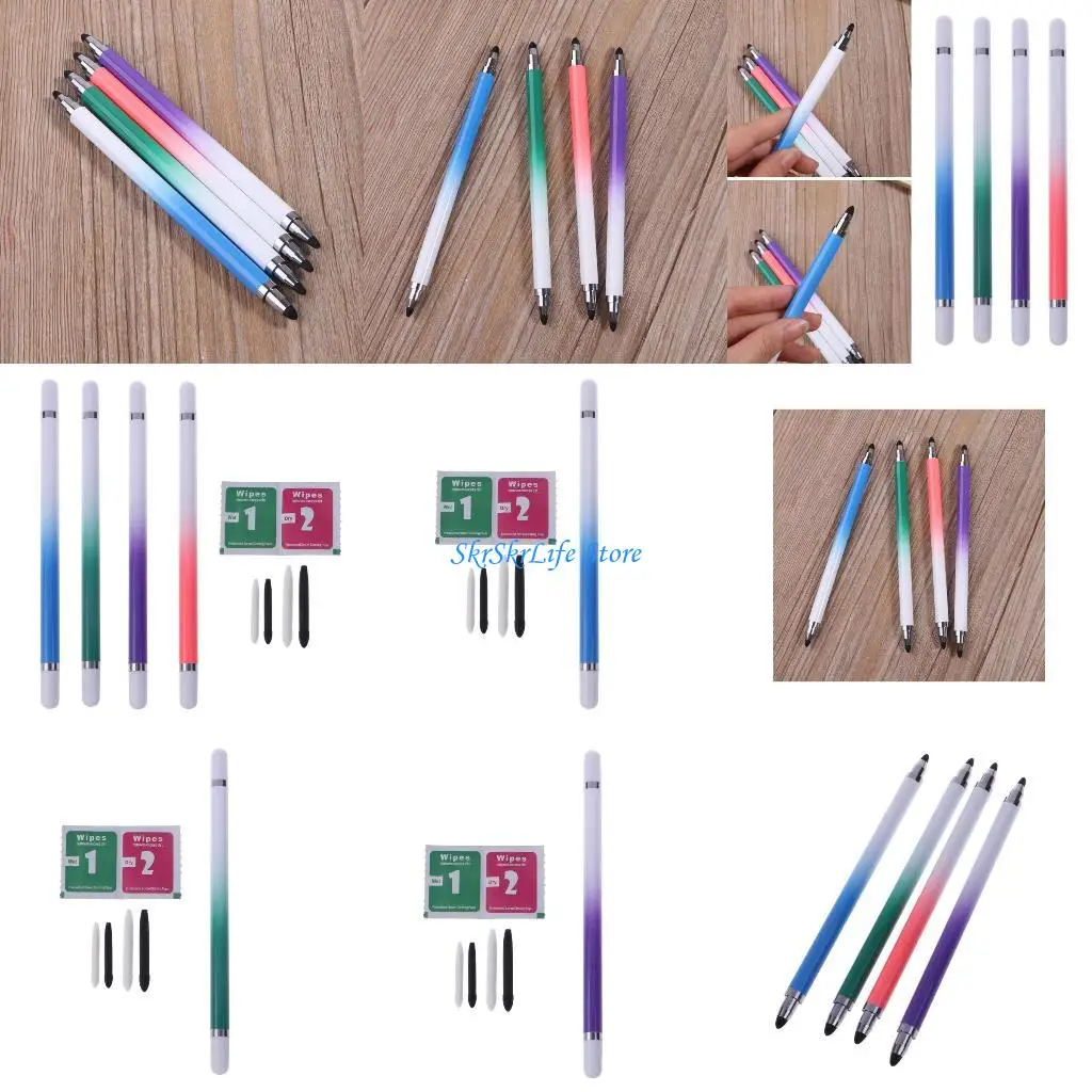 

E65E 2 в 1 рисование ручки для сенсорных экранов универсальная емкостная стилусная ручка для планшета